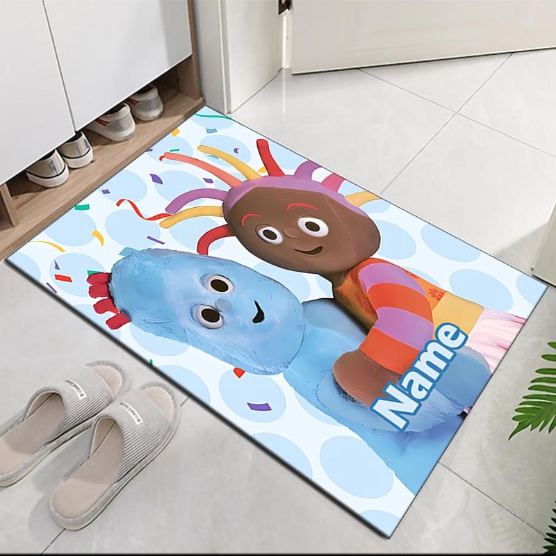 Tappeto Stampato In the Night Garden con Nome Personalizzato, per Sedia da Ufficio Soggiorno Camera da Letto Cucina Decorazioni Regali.