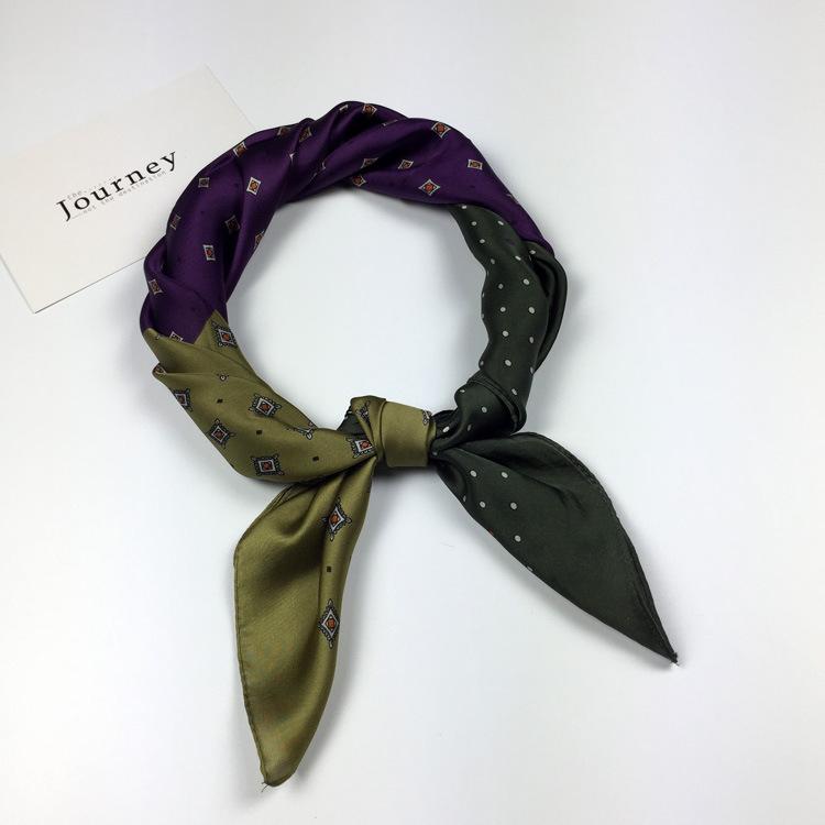 Small Silk Scarf Women'S Season Small Square Scarf Summer Scarf Versatile Fashion Decoration Professional Small Scarf Tide