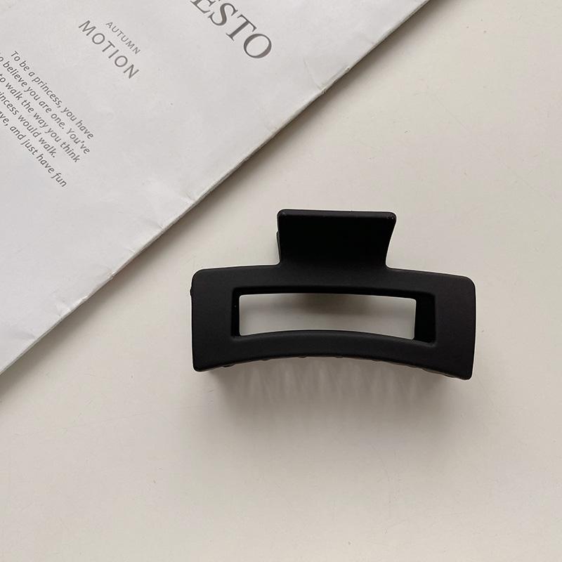 8.7cm Square Rectangle Simple Multi Colors Hair Claw Clips Middle Matte Hair Claw for Woman Girls