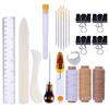 Complete Leather Craft Tool Set Leather Craft Hand Stitching Tools Leather Working Tool for Leather Working Project