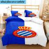 3PCS Football Espanyol Design Bedding Set,Including 1pc Duvet Cover And 2pcs Pillowcases Perfect for Bedroom, Dormitory, Fan Christmas gift