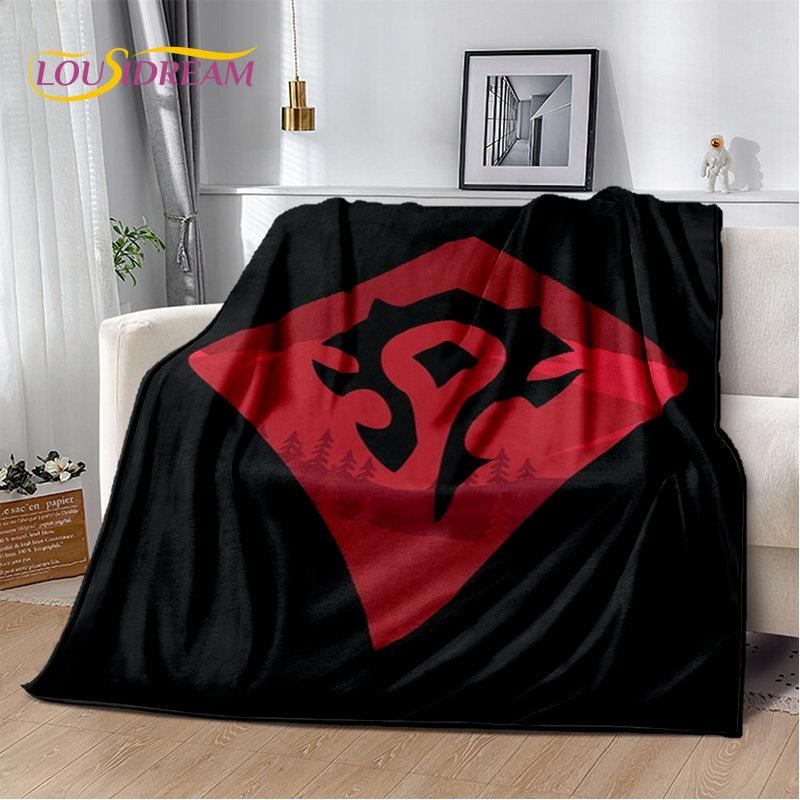 World of Warcraft, WOW, Game Gamer, weiche Plüschdecke, Flanelldecke, Überwurfdecke für Wohnzimmer, Schlafzimmer, Bett, Sofa, Picknick-Abdeckung