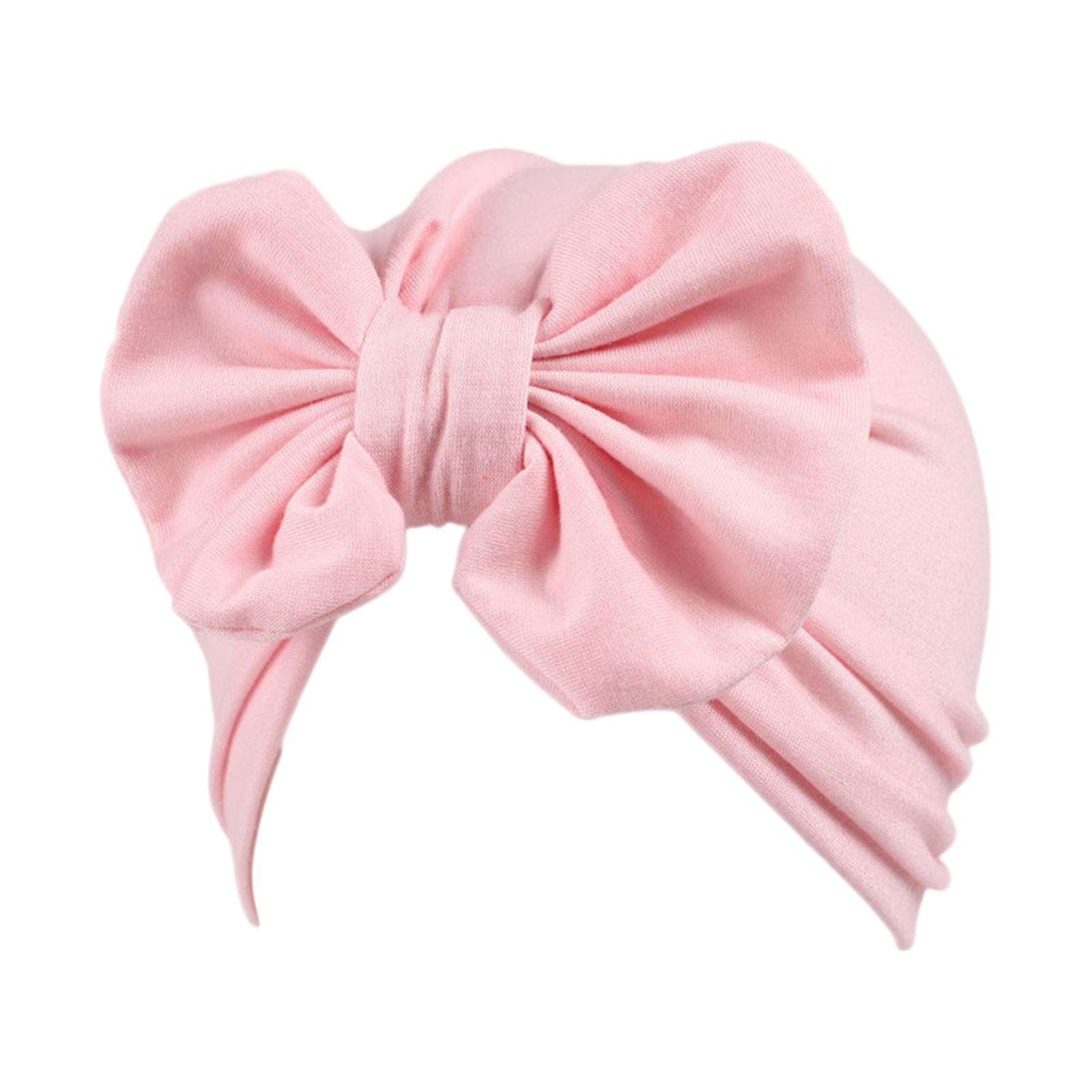

European And American Children s Color Hat, Baby Bow Headband Cap, Newborn Color Fetal Cap, Multi-color One Size розовый