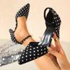 2026 Summer New Baotou Back Air Sandals Women's Pointed Coarse Heels French High Heels Style Fashion Women's Shoes