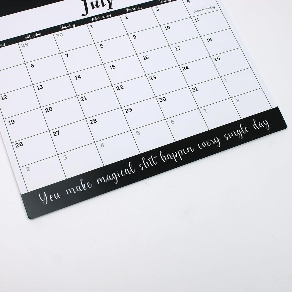 Fu-ck It 2026 Spiral Bound Wall Calender Calendar for Tired Ass Women, 12-month Cussing Humor Hanging Calendar/Planner for Home, Office with Hook &