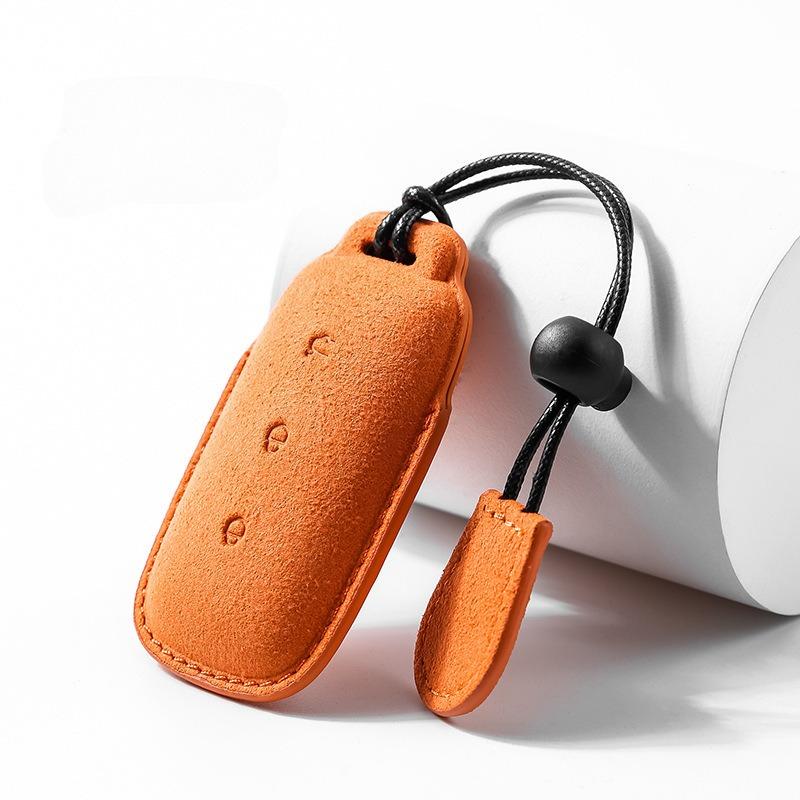 Applicable To Geely Galaxy L7 Key Cover Modification Special Flip Fur Key Bag Genuine Leather Leather Men s and Women s Key Cover Case Ring