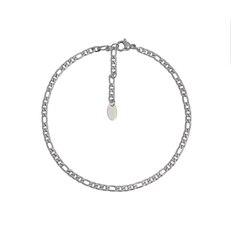 Popular Titanium Steel Retro Plated 18K Gold Necklace Women'S Personality Niche Hip Hop Bracelet Style Versatile Jewelry
