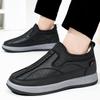 Winter Old Beijing Cloth Shoes Men's Cotton Shoes Piled Thickened Warm Snow Boots Soft Sole Breathable Comfortable Men's Cotton Boots