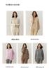 Autumn/Winter 2025 Women's Wide Sleeve Cashmere Cardigan Set - Mid-Length, No-Button, Simple Casual Knitwear.