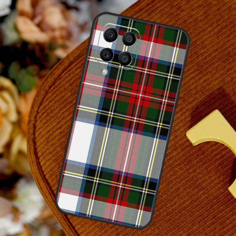 Clan Stewart Tartan Plaid Pattern For Samsung Galaxy M32 M52 M12 M55 M15 M13 M23 M33 M53 M20 M21 M51 M34 M54 M30s M31s Case