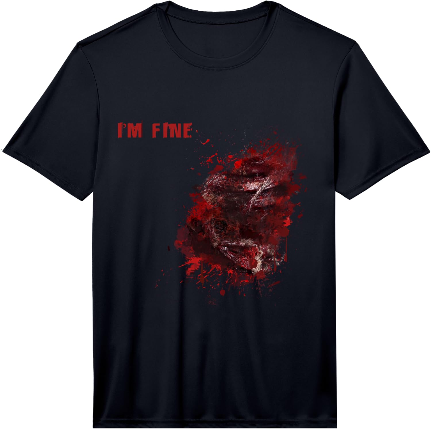 I m Fine Wound Injury Cool Halloween Costume Gift Performance Unisex T-Shirt L