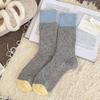 Female Breathable Casual Colored Ladies Crew Socks Comfort Warm Simple Socks for Women Autumn Winter New Black Thick Socks