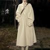 Korean System Tweed Coat Female Winter Small Hepburn Style Long Paragraph Tweed Fashion Temperament Jacket Female