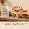 Battery Operated Wall Clock 12 Inch Wood Wall Clock Retro Decorative Wall Clock  Bathroom
