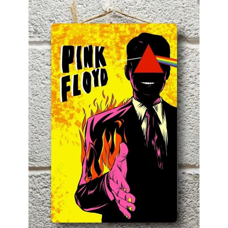 Pink Floyd Metal Poster, Guitarist Gift Wall Art 20x30cm