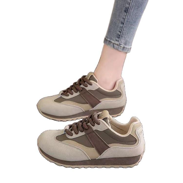 Retro muffin sole German training shoes women's 2025 autumn new versatile color matching platform casual board shoes women's sports running shoes