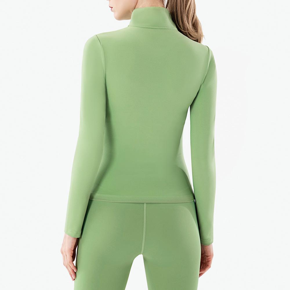 Women's Lulu Yoga Jacket: Quick-Dry, Long-Sleeve Sportswear for Autumn/Winter Fitness