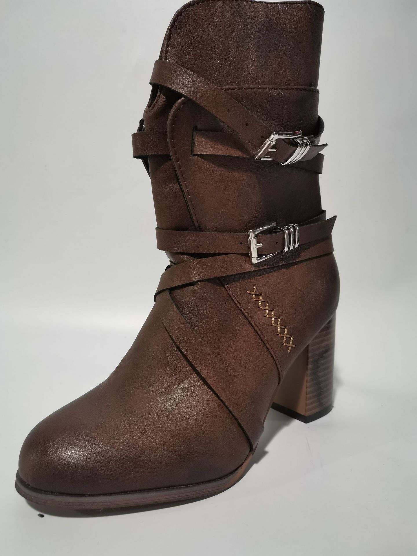 

Дизайнерская винтажная зимняя женская обувь, ботинки на платформе до середины голени, высокие каблуки, женские ботинки, ботинки из искусственной кожи для женщин, готические ботинки 37 кофейный