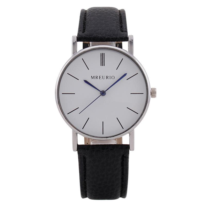 

Nordic Minimalist Mens Watch With Quartz Movement And Leather Strap For Casual Wear White Black