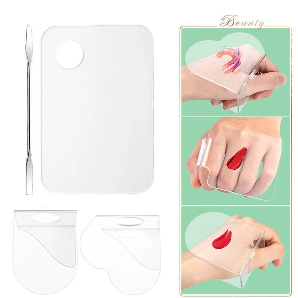 Polish Mixed Witn Spatula Rod Foundation Mixing Tray Nail Art Palette Blending Plate Makeup Palette