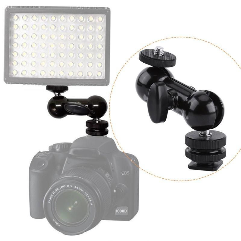 Buy Multi Double Ballhead Mount with Hot Shoe Adapter Standard Hot