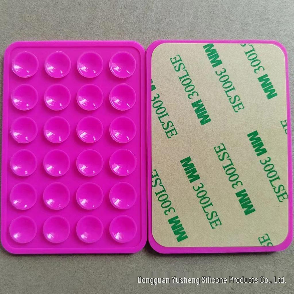Square 24-Hole Thickened Silicone Phone Holder Suction Cup Sticker