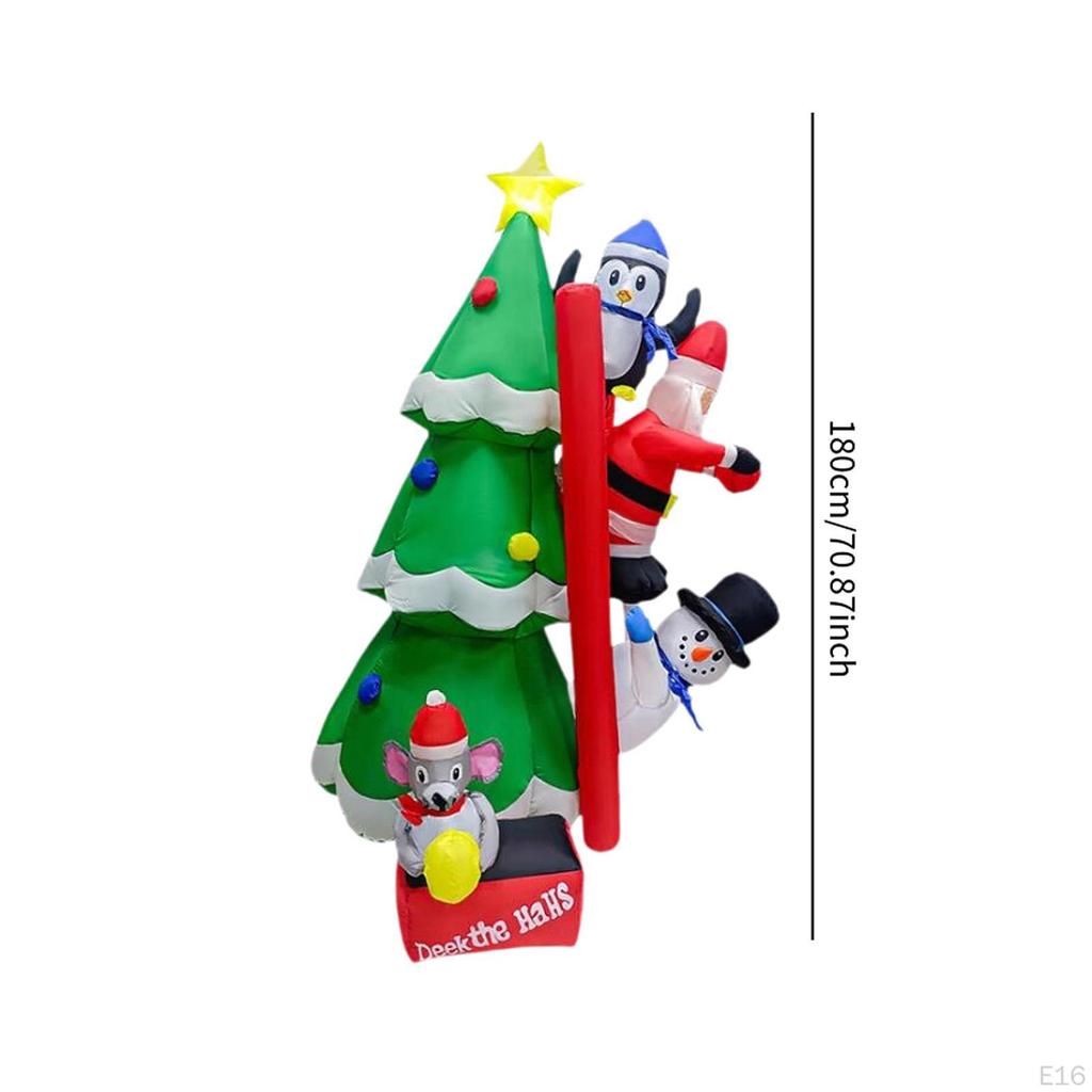 Christmas Inflatable Santa Claus Blow Yard Decoration Funny Large Props Weatherproof Xmas