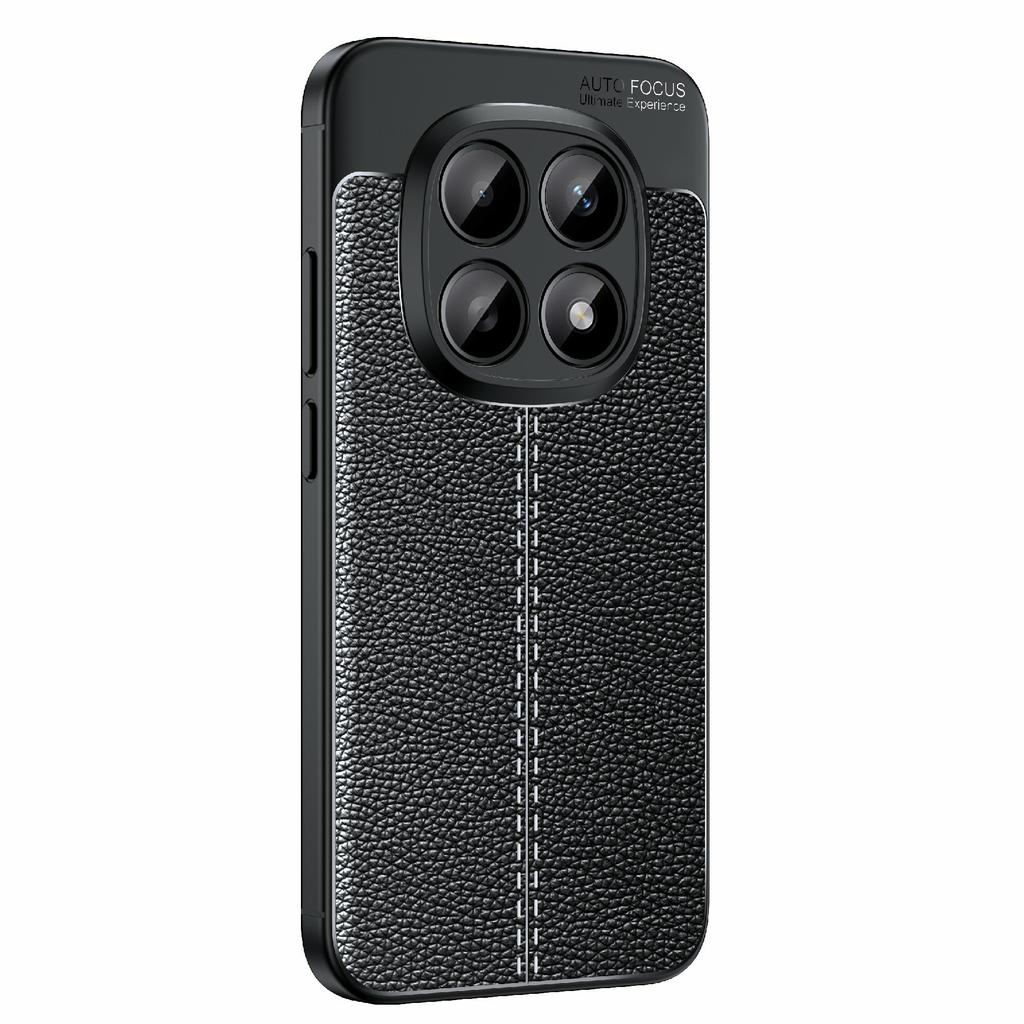 For Xiaomi Poco M8 5G/Redmi Note 15 5G (Global) Case Litchi Texture TPU Flexible Phone Cover, Black