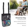 Wheelchair Bag Large Capacity Oxford Cloth Waterproof Dustproof Handlebar Bag with Lanyard