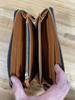 atelierCODEL Long Wallet with Round Made with Genuine Tochigi Made in Japan Men's Zipper, Leather, (Hand-Dyed Brown)