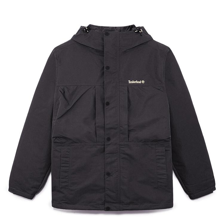Timberland Men s Waterproof Hooded Outdoor Jacket Black A41GB-M45 S