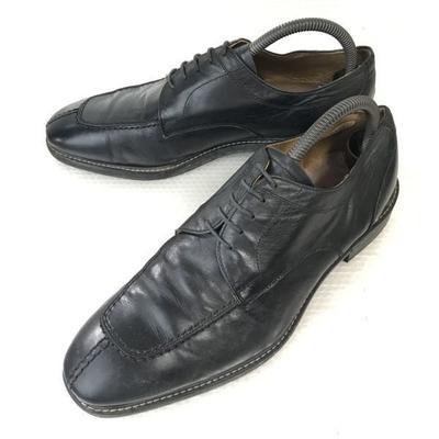 Made In Japan Aoki Les Mues Leather U-tip Shoes Men’s 25.5 EEE Black Dress Business(USED)