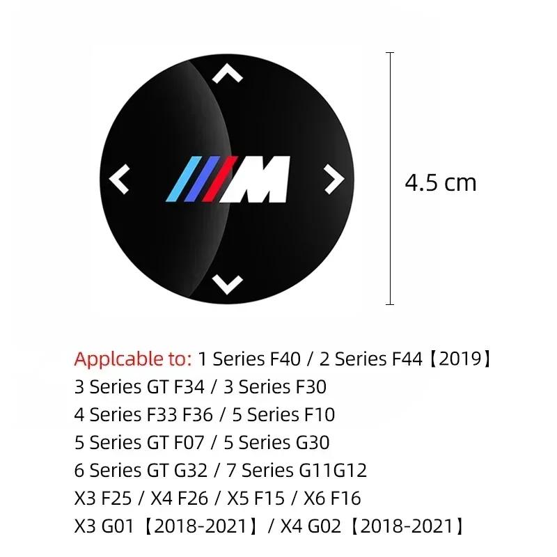 -Auto Innenraum Multimedia Drehknopf Emblem Aufkleber Decal Zubehör für BMW M X1 X3 X5 X7 M3 M4 M5 G30 G20 G32 G11 G12 F40 F30 F20 F1