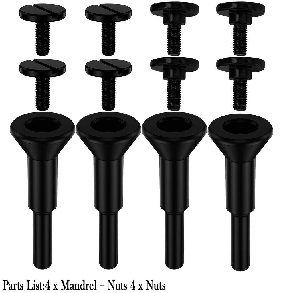 4/3Pcs Cut-Off Wheels Mounting Mandrel for 3/8inch 1/4inch Arbor Hole Die Grinder Rotary Tool Connecting Rod Adapter