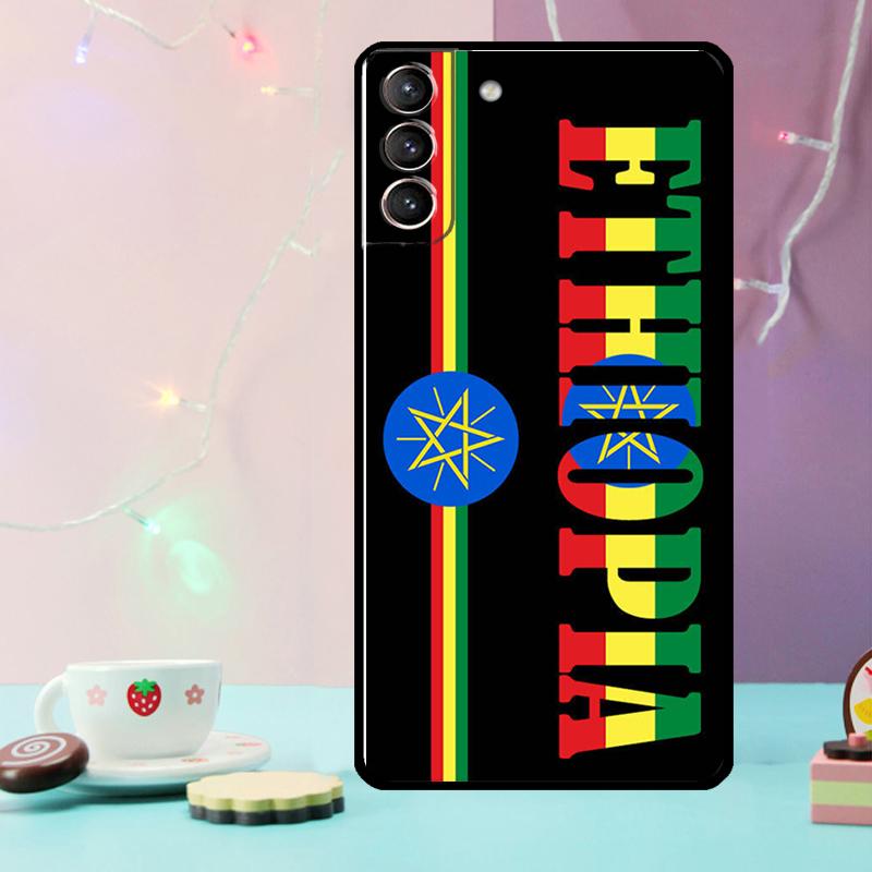 Ethiopia Flag Phone Case For Samsung Galaxy S25 Ultra S20 S21 S22 S23 Plus S9 S10 S25 FE S24 Ultra Cover