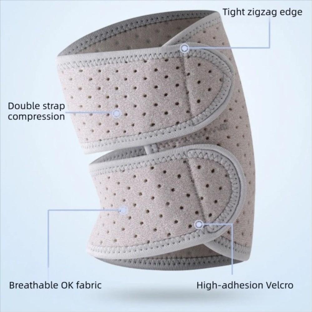 Atmungsaktive Ellenbogenbandage mit doppeltem Gurt, Ellenbogen-Kompressionsärmel für Damen