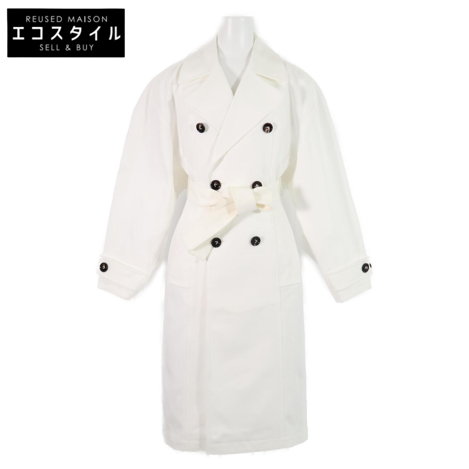

BOTTEGA VENETA [Good condition/domestic regular] 720065 Cotton trench coat 34 whiteUsed