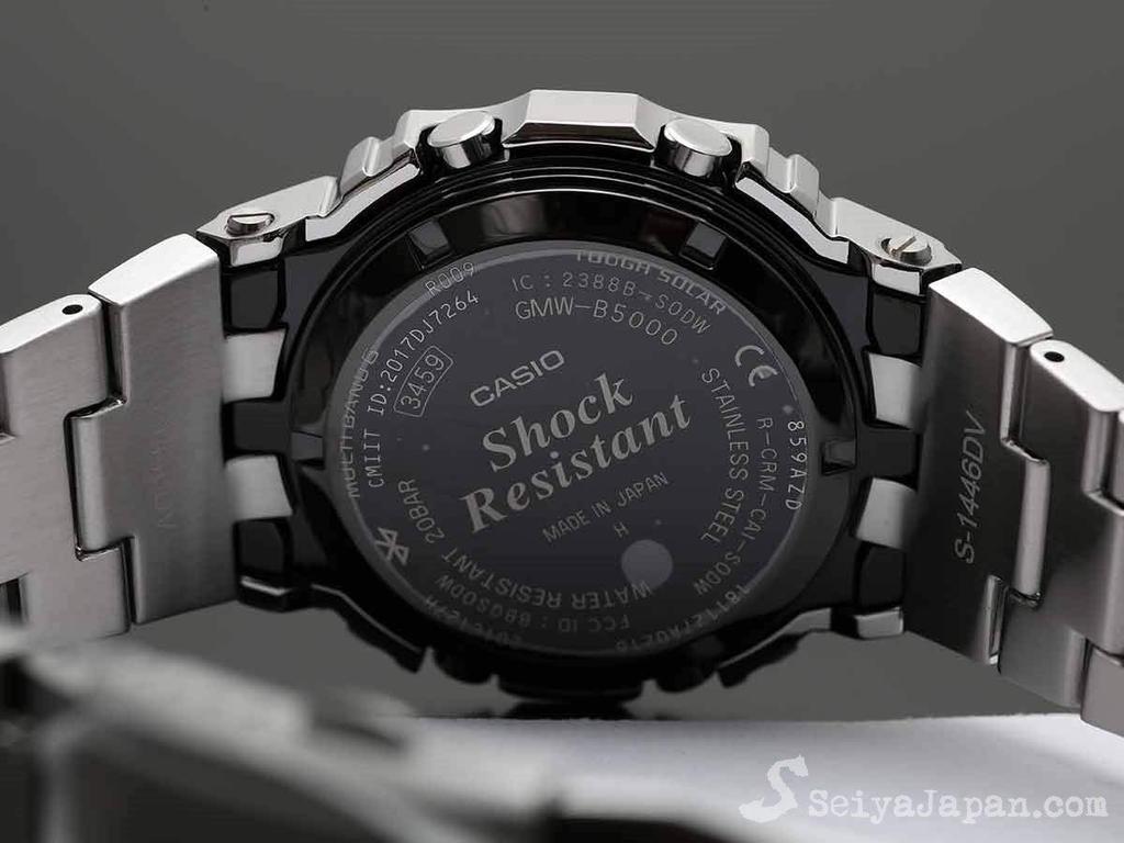 CASIO Digital Solar Full Metal G-SHOCK Men's Radio-Controlled Watch, Silver, GMW-B5000D-1 [Used]
