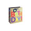 Eurowrap Stars Happy Birthday Gift Bag (Pack of 6)
