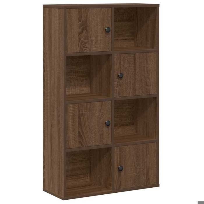 VidaXL Bibliothèque chêne marron 60x24x101,5 cm bois d'ingénierie, étagère à livres, support de rangement, support à livres, 860397