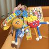 Delicious Full Series Hand Rope Buckle Stretch Burger Fries Creative Keychain Car Keychain Exquisite Small Gifts
