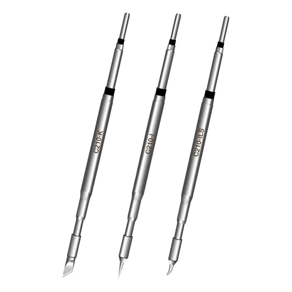 

Наконечник паяльника C210 C210-I/IS/K для сварки JBC C210 T26D Ручка для сварочного стола Быстронагревающийся наконечник C210-ILS 1PCs