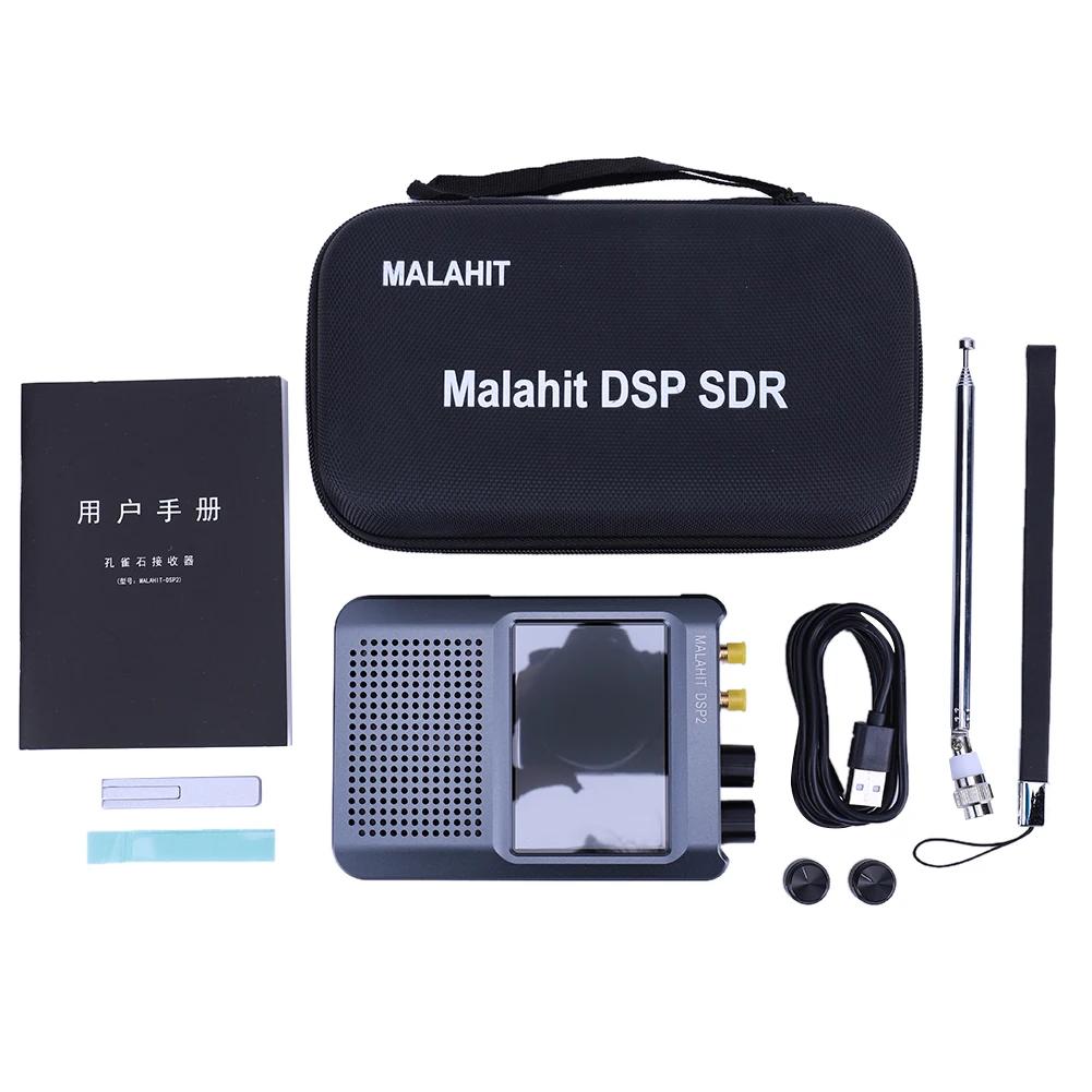 DSP2 SDR Malachite Radio Receiver Software Defined Radio Adjustable Filter 10kHz-2GHz AM SSB CW NFM WFM 5000mAh Battery