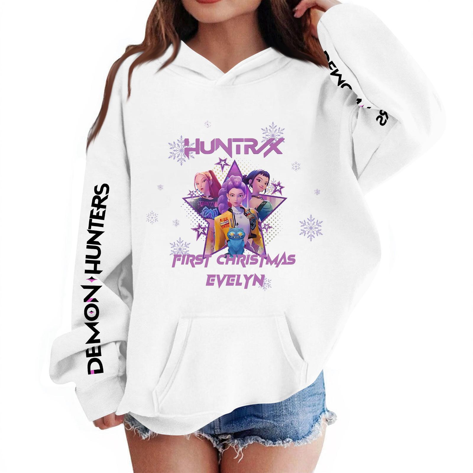 

Детский пуловер с длинным рукавом, свободного кроя, с принтом букв, капюшоном на шнурке 160 белый