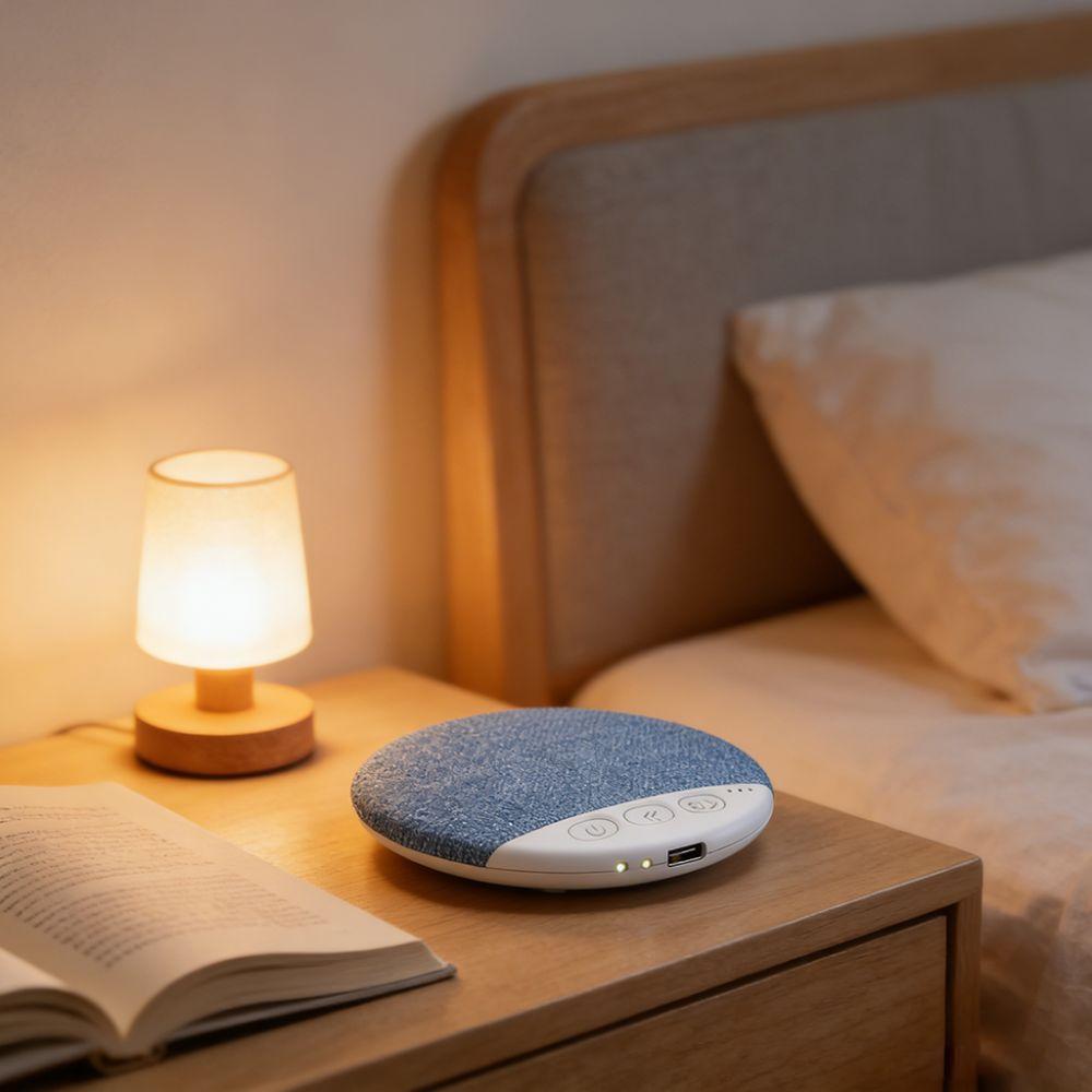 Bluetooth 5.4 Sound Machine Mini White Noise Machine Under Pillow Bluetooth Speaker  Better Sleep