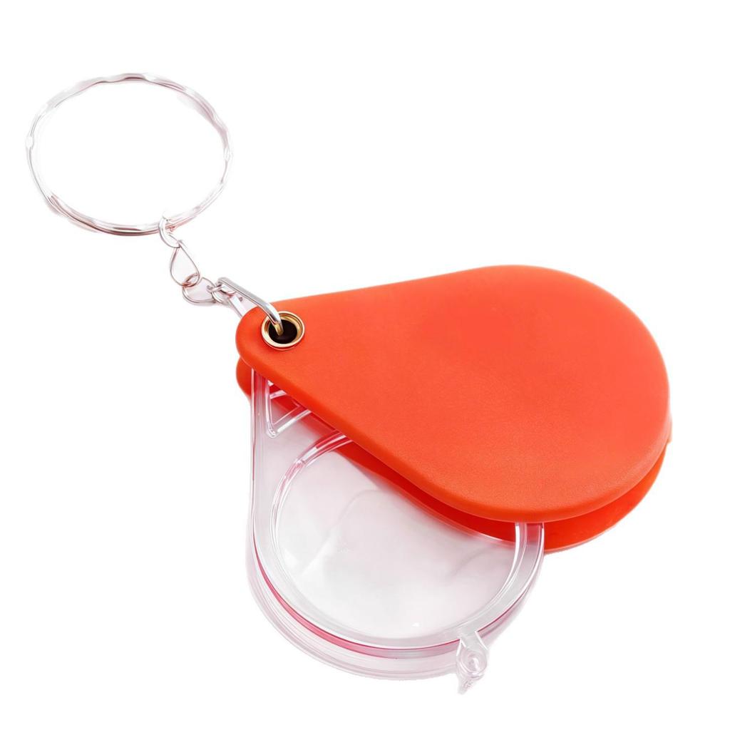 Compact, Portable Foldable Magnifying Glass for Seniors, Children, Students, and Keychains