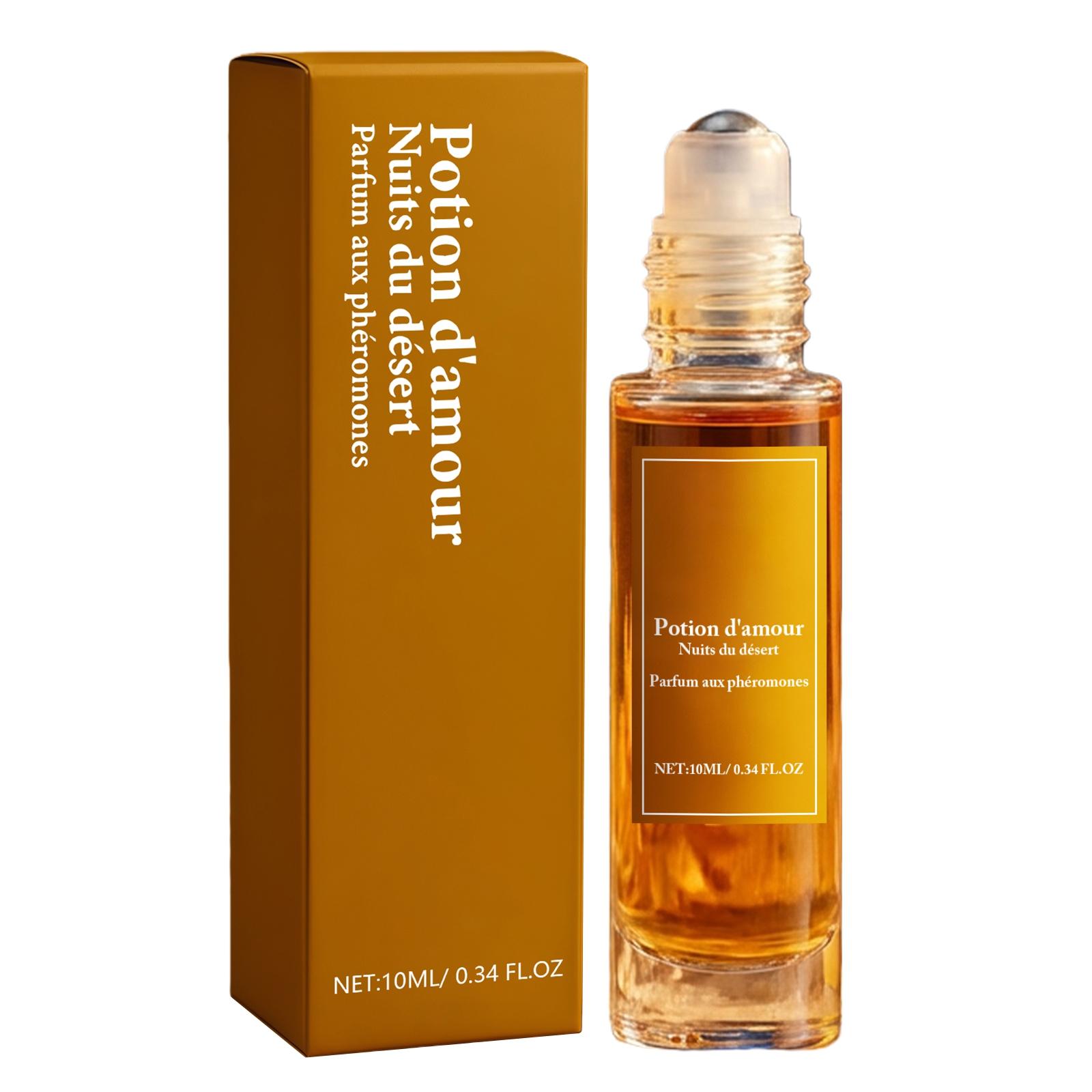 Золотой парфюм-роллер. Обладает натуральным и свежим ароматом, элегантным и атмосферным, подходит для ежедневных поездок на работу и свиданий, 10 мл оранжевый