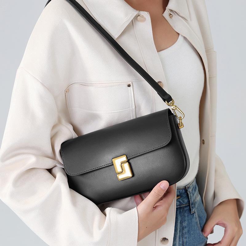 Women's High-End Cowhide Crossbody Bag - Versatile Large Capacity Square Shoulder Bag 2025 Edition