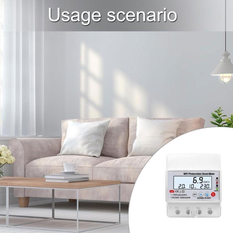 WIFI Intelligent Photovoltaic Meter Breaker Timers Solar Bidirectional Hour Meter Electronic Appliances Remote Controller