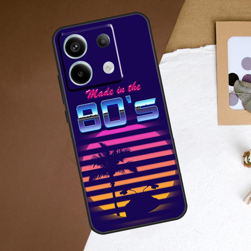 Neon Retrowave 80s Vintage Art Case For Redmi Note 13 Pro Plus 9 10 11 12 Pro 9S 10S 11S 12S Cover For Redmi 12 C 10C 13C